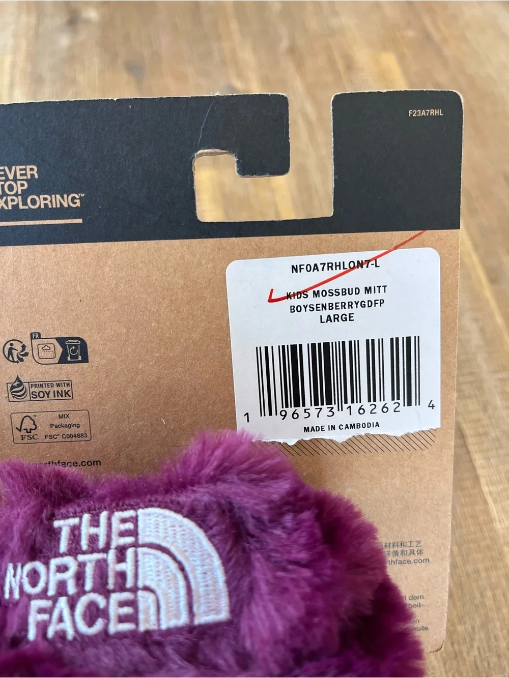 Mossbud Swirl Mitt North Face